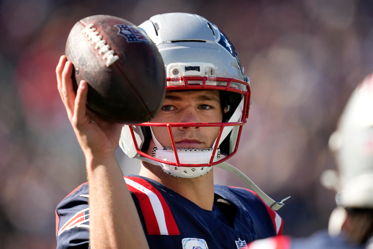 Drake Maye doesn’t pull any punches when discussing his whopping sack total