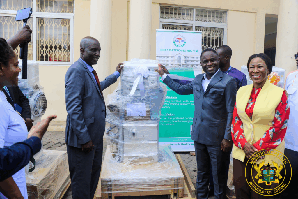 Health Minister presents anaesthetic machines to Korle-Bu and UGMC to boost quality healthcare delivery