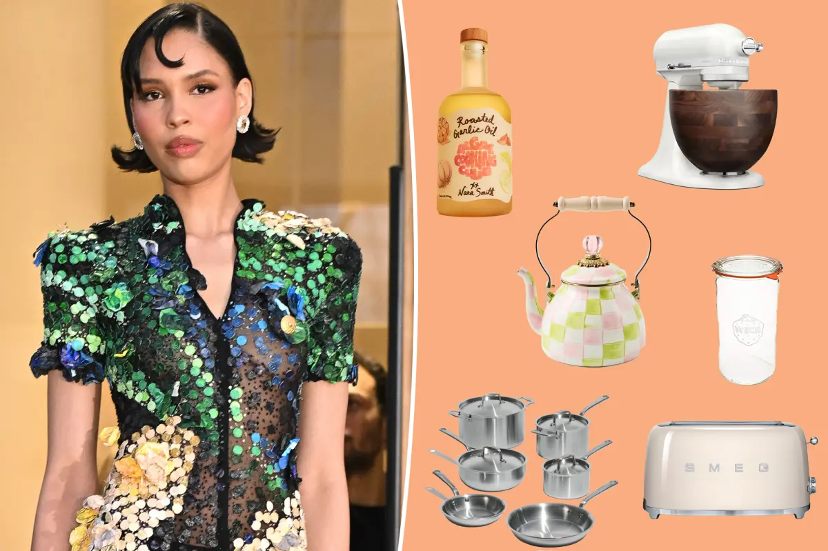 Nara Smith’s kitchen essentials include a retro toaster and the cutest tea kettle