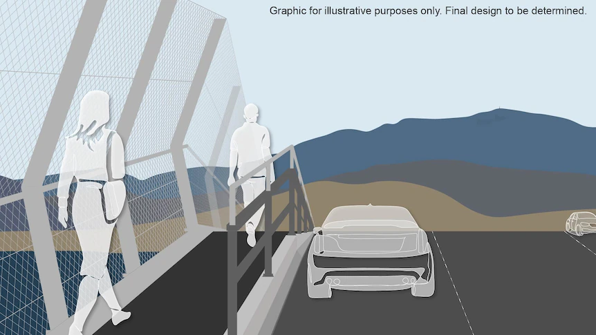 Upgraded Tasman Bridge barrier designs released, after coroner found 'immediate need'
