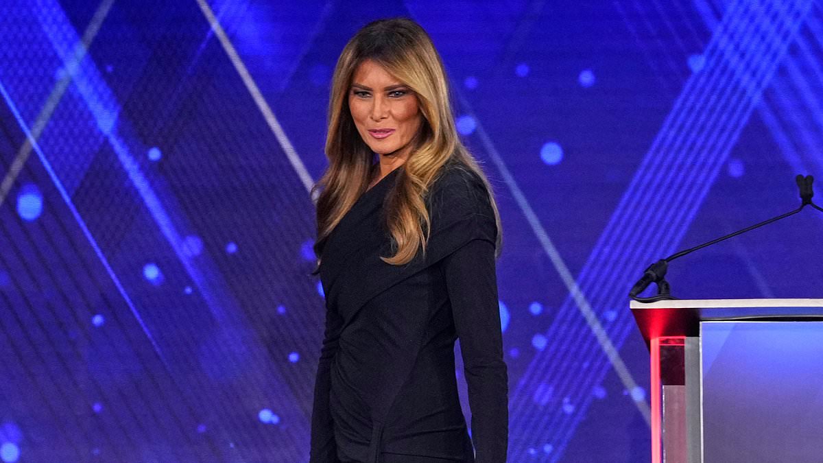 Melania Trump stuns as she accepts 'Patriot of the Year' award and issues inspiring message to Americans