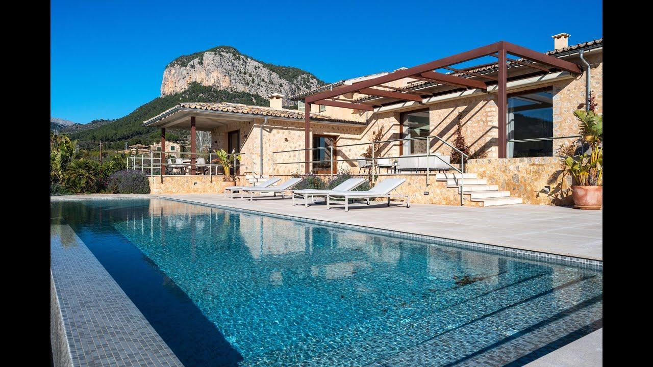 Live the Mallorca Dream: Discover this Elegant New Country Estate in Alaró with Panoramic Mountain Views, Private Spa and Guest House