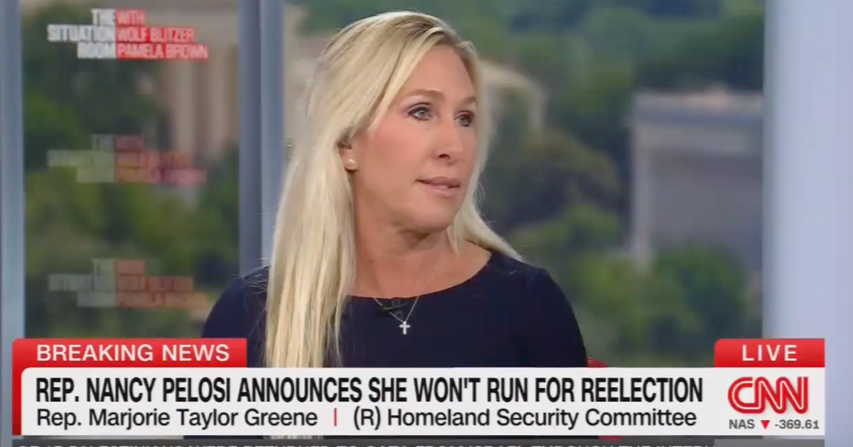 Marjorie Taylor Greene Offers Surprising Praise For Retiring Nancy Pelosi