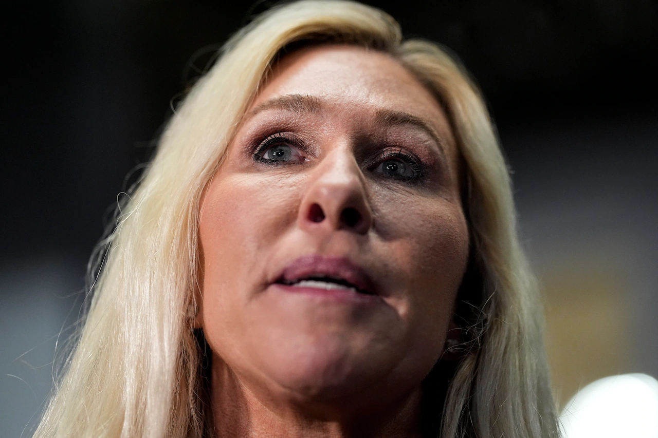 Marjorie Taylor Greene explains why she keeps breaking with Trump