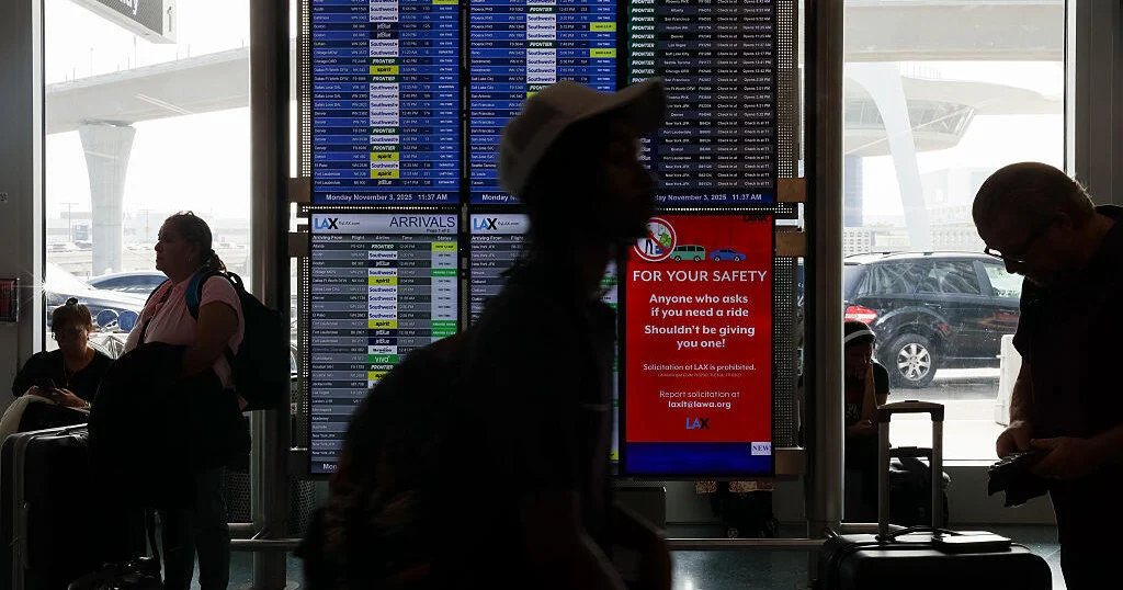 See how often flights have been delayed at major airports during the government shutdown