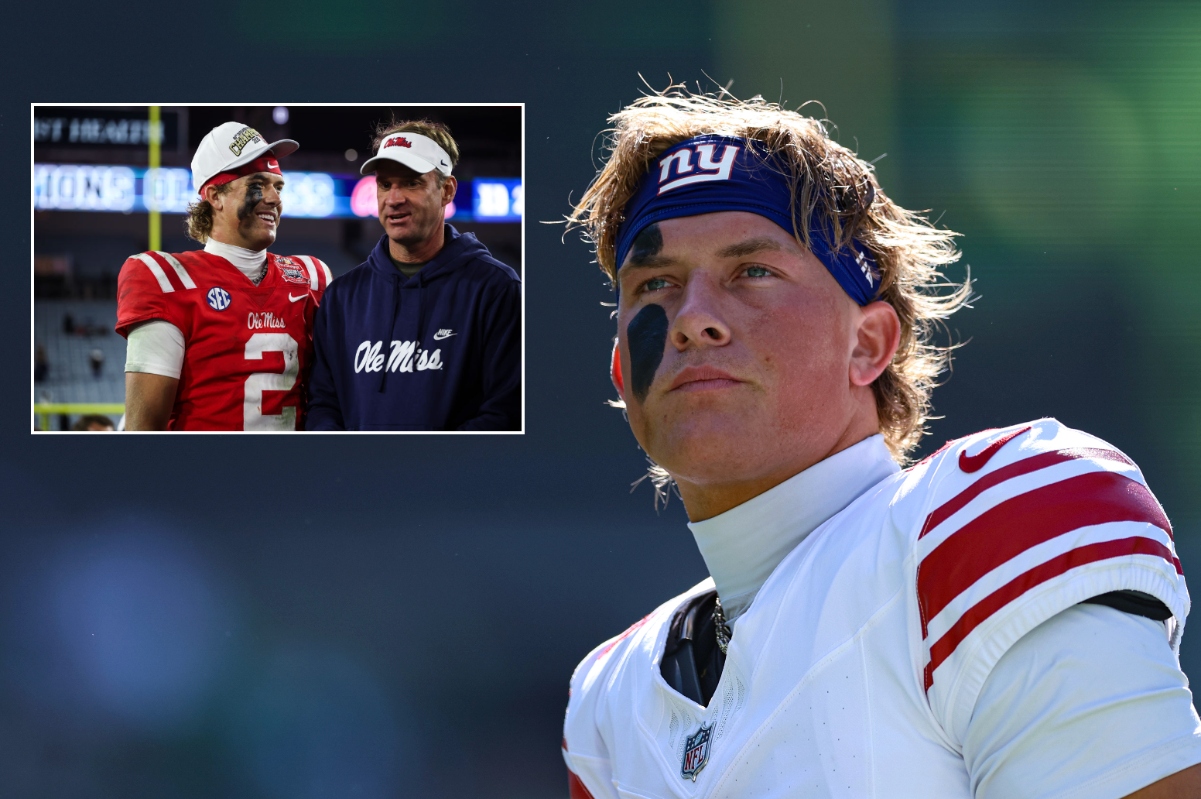 Jaxson Dart's Dad Shares Message Lane Kiffin Sent Him About Giants Coaching Rumors