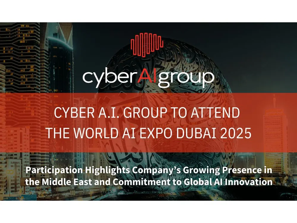Cyber A.I. Group to Attend The World AI Expo Dubai 2025