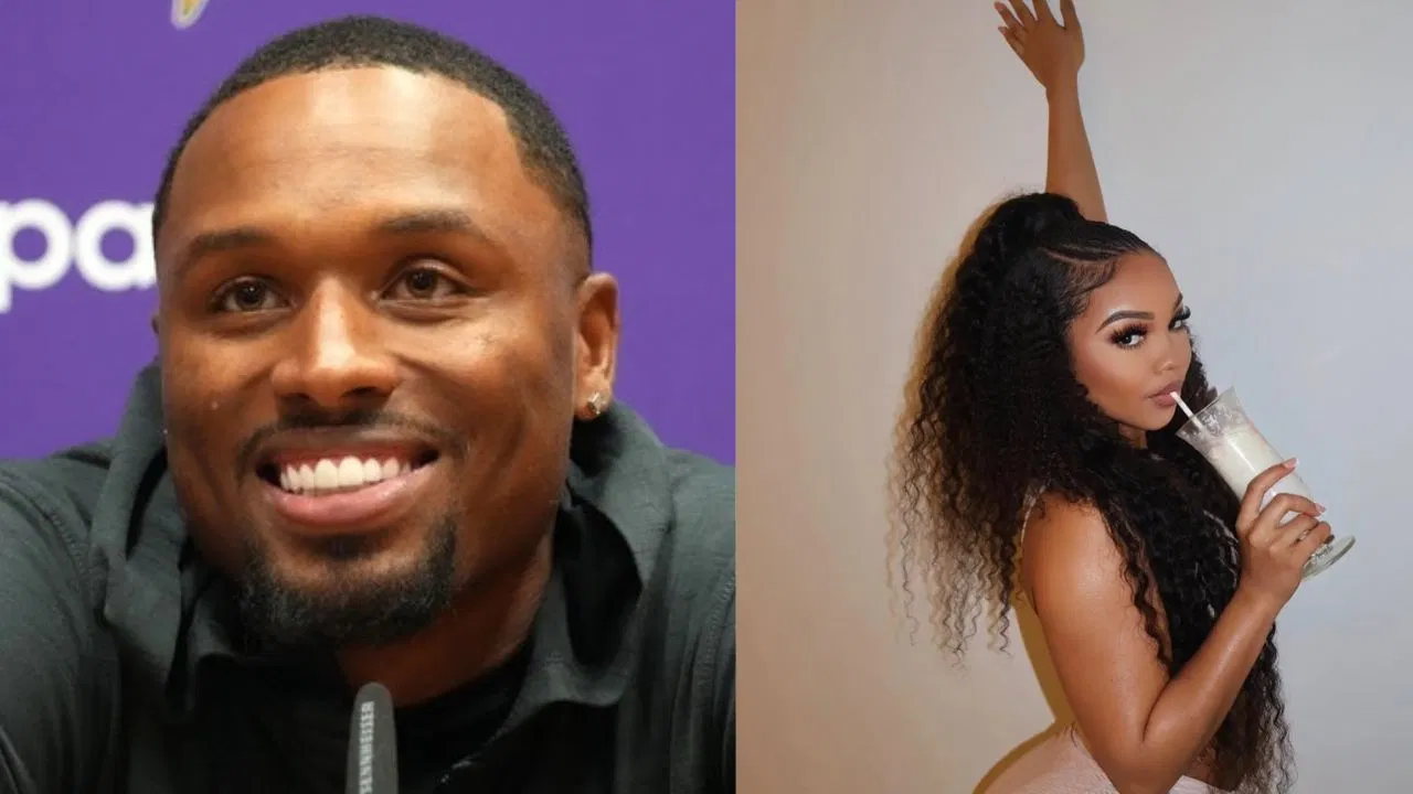 Isaiah Rodgers goes “BBL Drizzy” with plus size curves as fiancée Genie plays his doctor at Vikings’ Halloween bash (Watch)