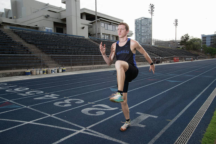 Run, James, run! When senior Millare races you know what you’re going to get