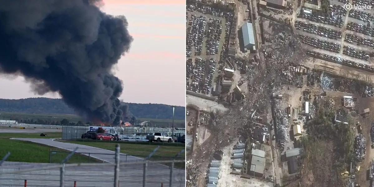 Satellite Images Show the Deadly Impact of the UPS Plane Crash