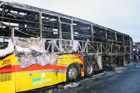Andhra bus fire tragedy: Owner of travel agency arrested