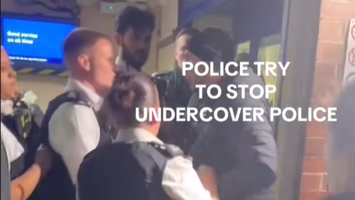 The wrong arm of the law: Hilarious moment police stop man - only for him to reveal he is himself an officer in plain clothes