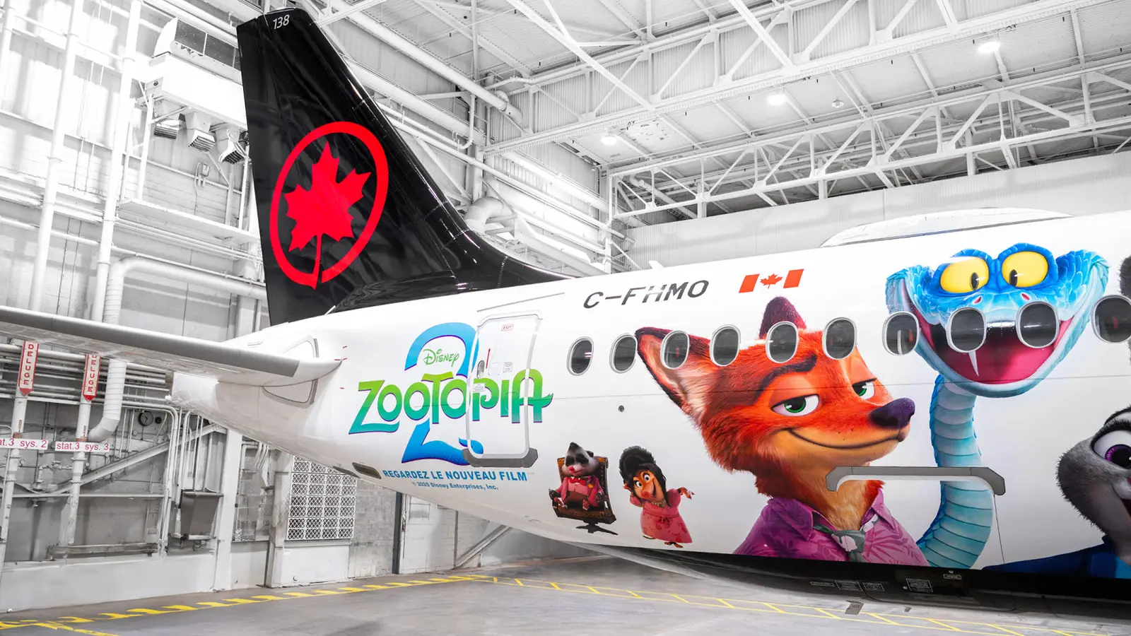 Air Canada Unveils New Disney’s “Zootopia 2” Themed Livery On An Airbus A220-300
