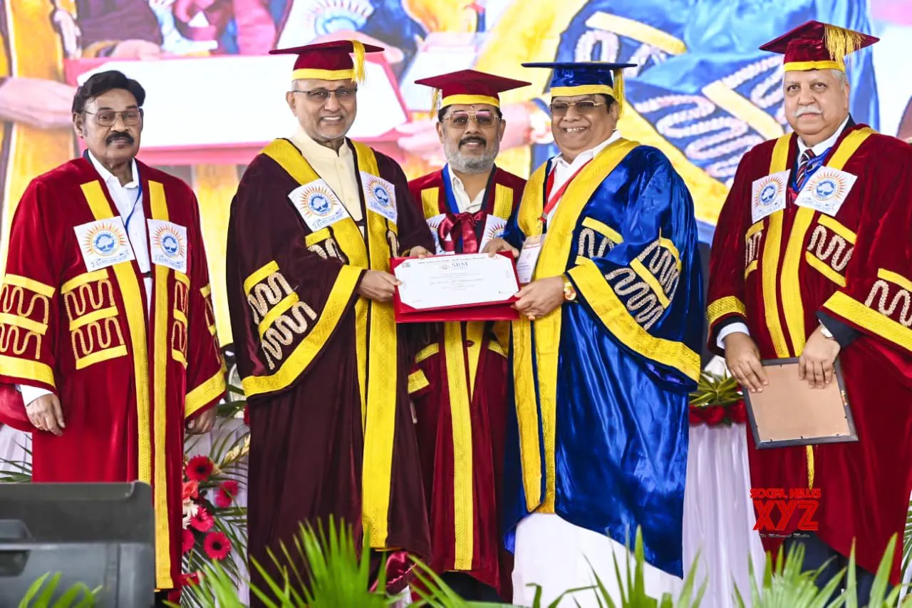 Sonipat: VP CP Radhakrishnan at SRM University Convocation #Gallery