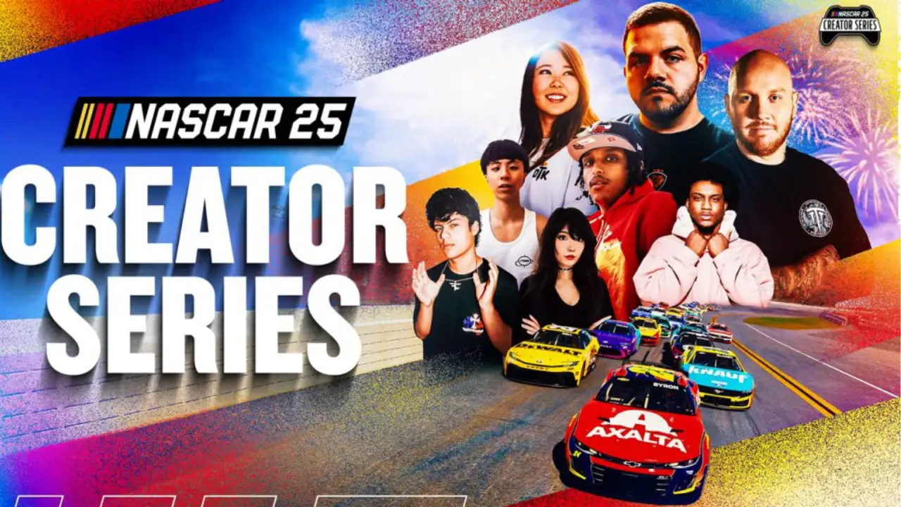 Twitch stars TimTheTatman, Emiru and CouRageJD join official NASCAR 25 Creator Series in first-ever live crossover with real pro drivers