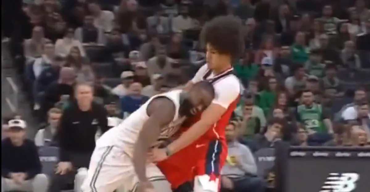 Jaylen Brown’s fake hairline is literally leaving a black mark on the NBA