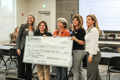 Business Incubator donates $1,210 to D51 Foundation