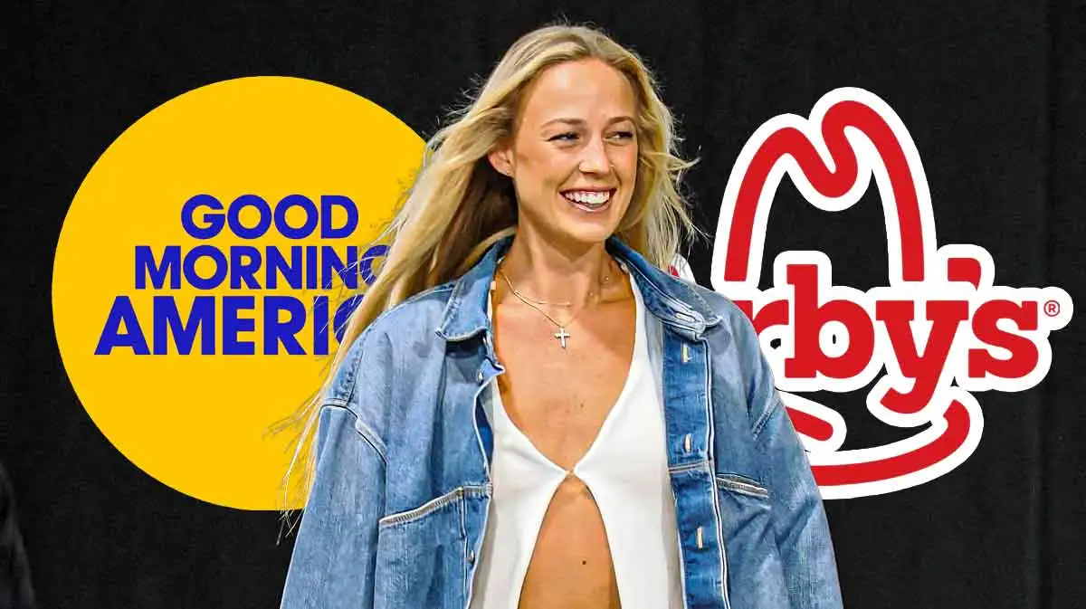 Sophie Cunningham hilariously chows down on Arby’s steak nuggets on ‘Good Morning America’