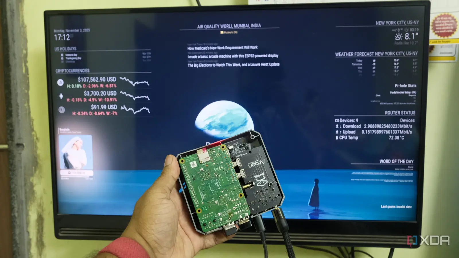 I turned my old TV into a smart dashboard with just a Raspberry Pi