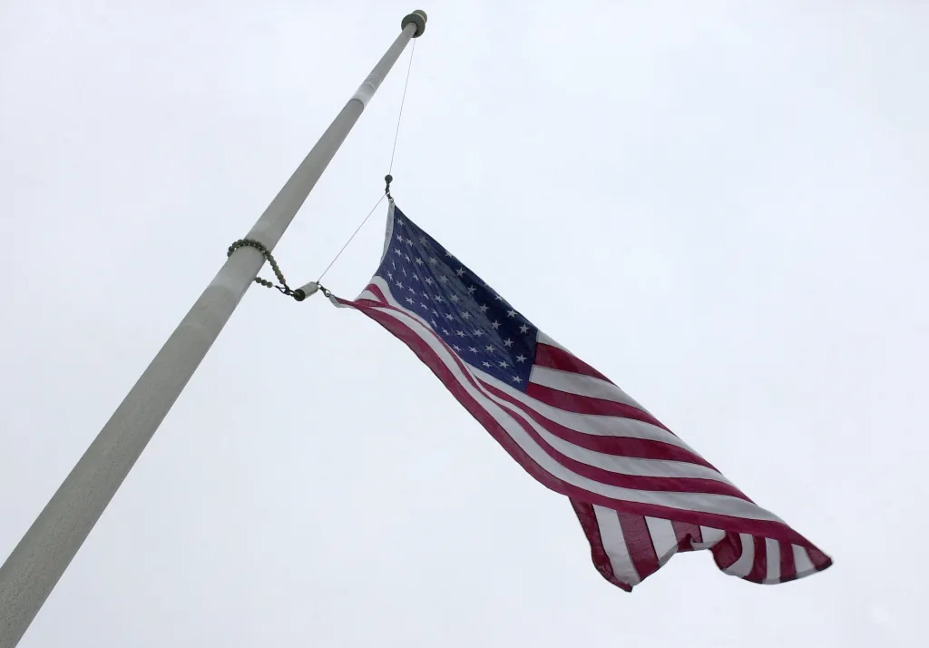 Flags at half staff for Farmington police officer's funeral