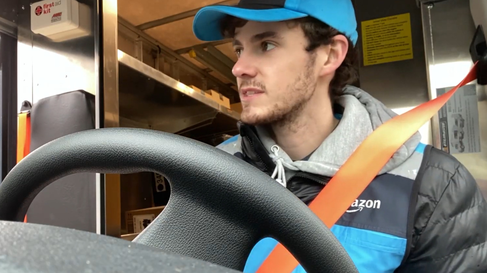 Why Certain Vans And Big Rigs Have Those Brightly Colored Seat Belts