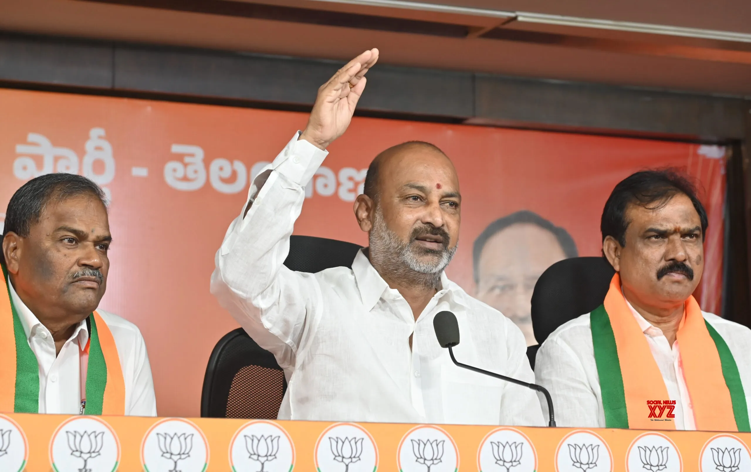 Hyderabad: MoS Bandi Sanjay Kumar Addresses Media #Gallery