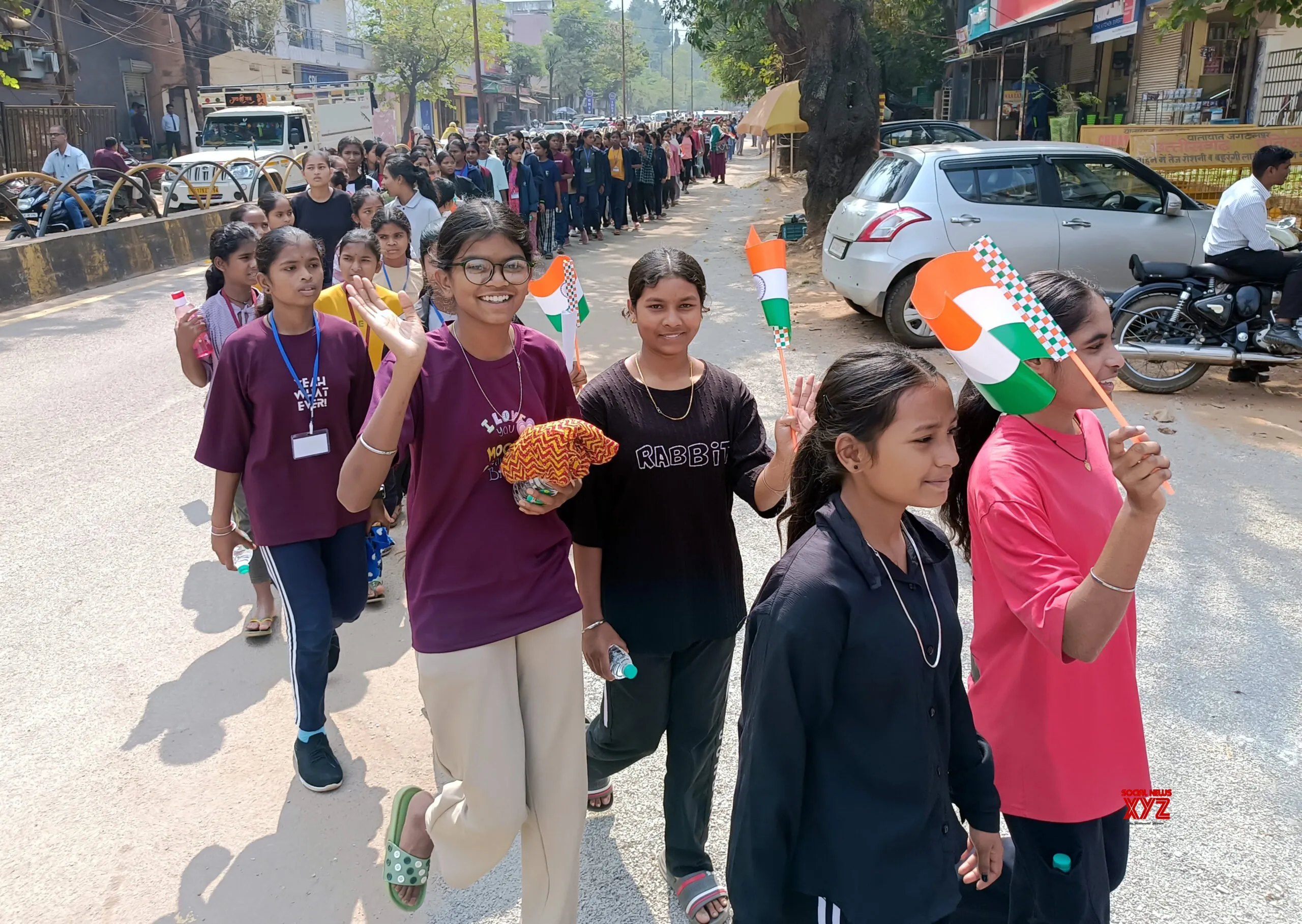 Bastar: Students Rally to Mark 150 Years of Vande Mataram #Gallery