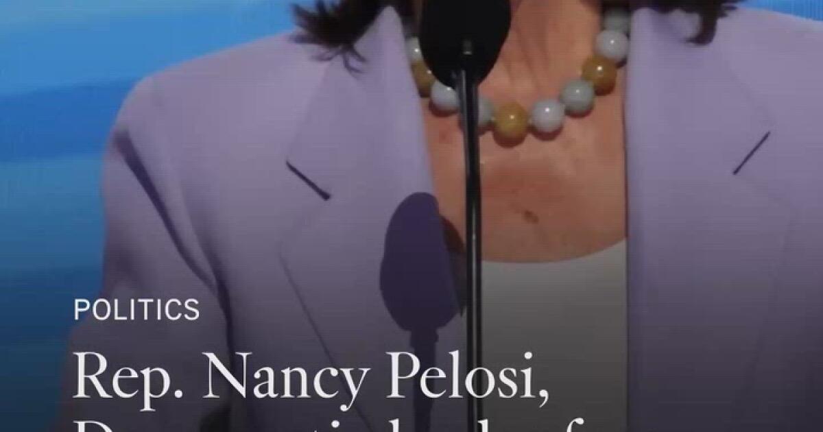 Rep. Nancy Pelosi won’t seek reelection