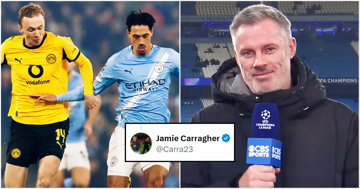 Jamie Carragher Sends Savage ‘115 Charges’ Post After Man City vs Dortmund