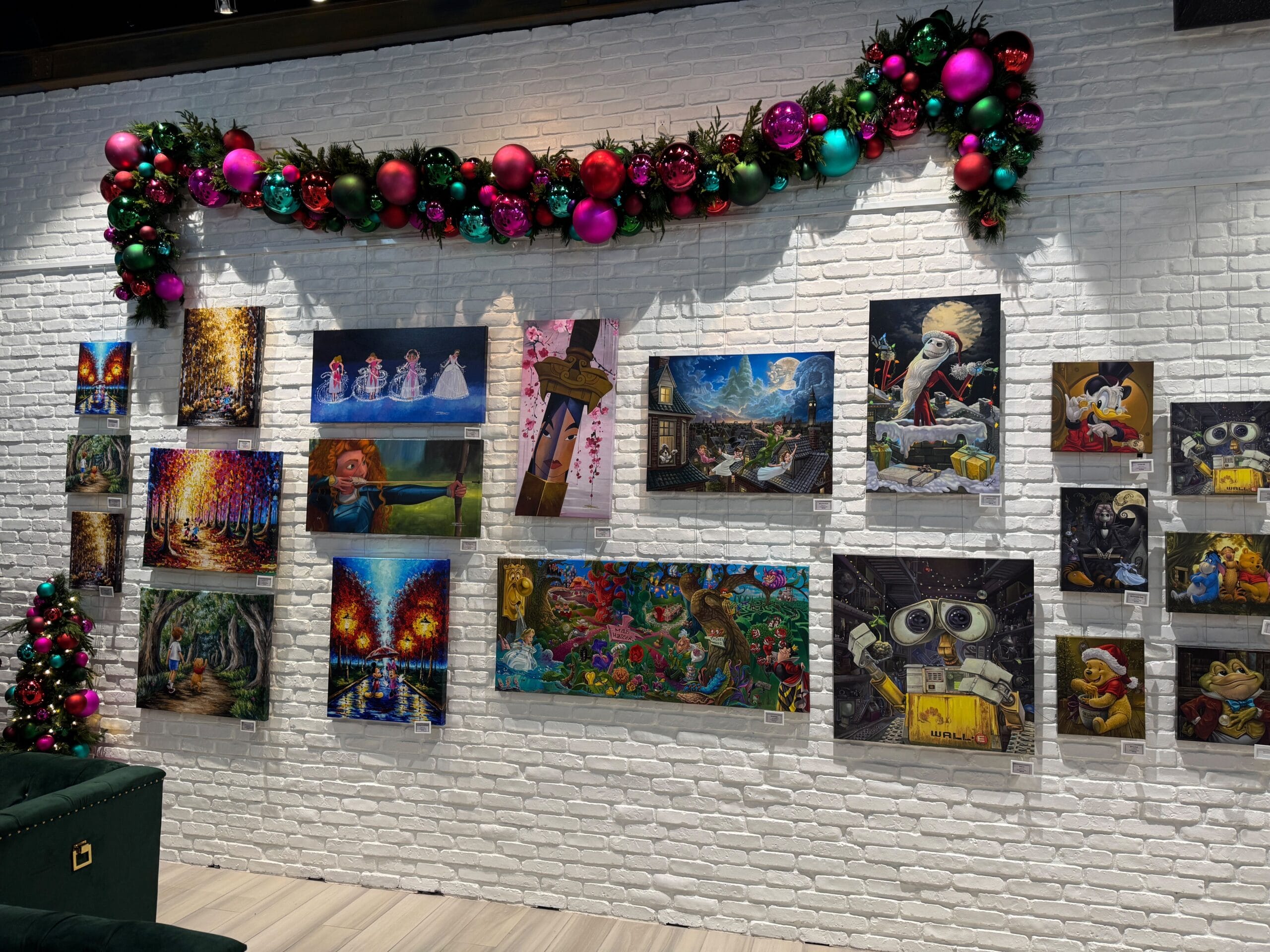 Temporary Holiday Art Gallery Opens at Disney Springs