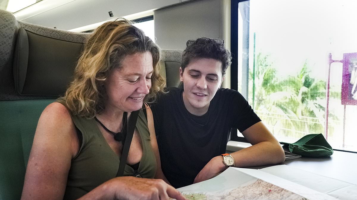 Celebrity Race Across the World fans brand Dylan and Jackie Llewellyn their 'favourite contestants' after mother and son's laidback approach leaves them nearly 30 hours behind