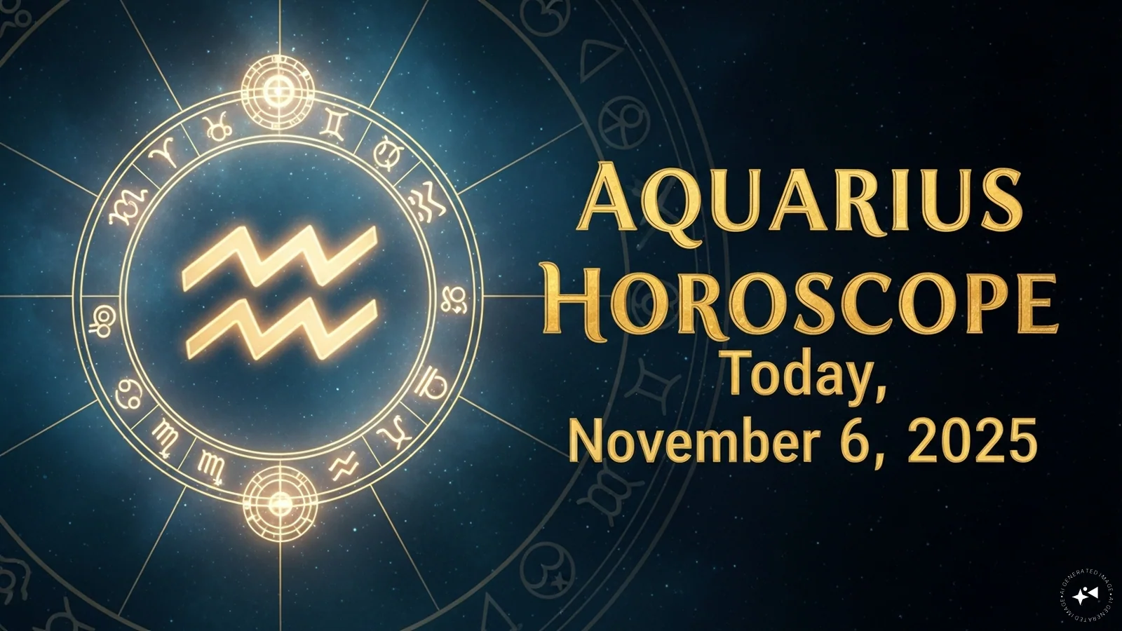 Aquarius Horoscope Today, November 6, 2025