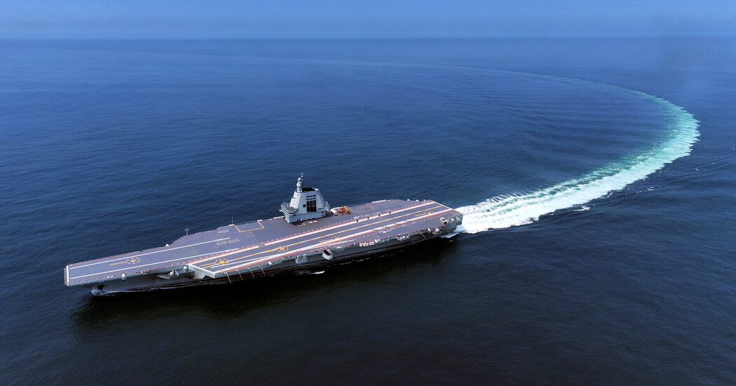China’s New Aircraft Carrier Enters Service, a Sign of Naval Ambitions