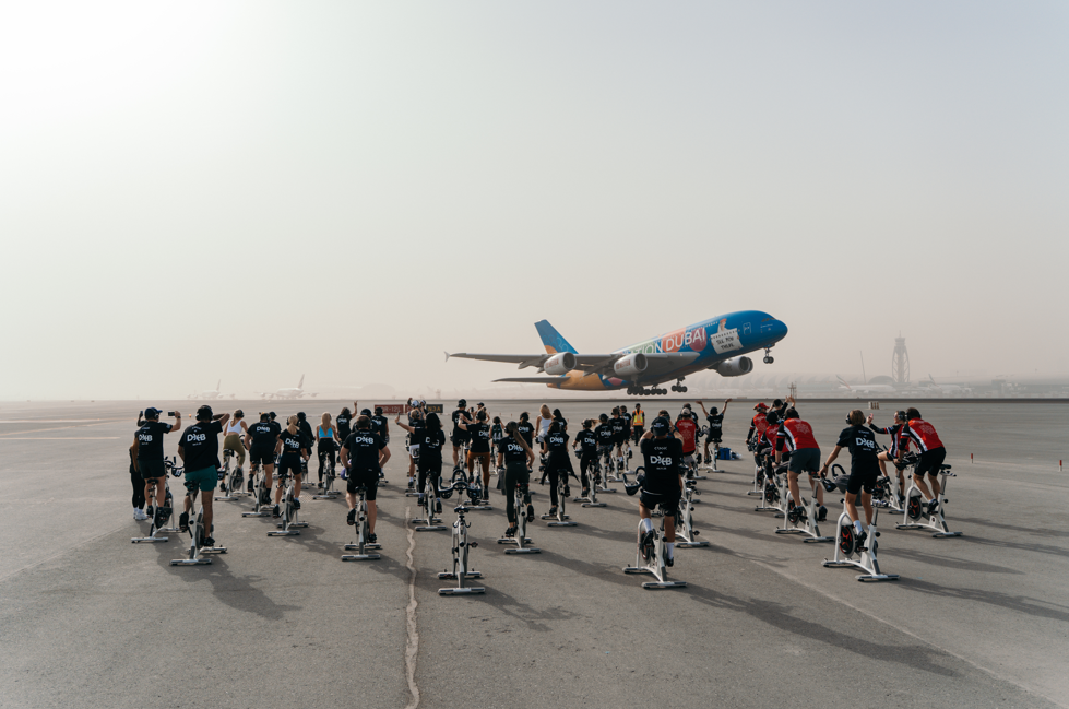 Dubai Airport Runway Turns Into CRANK Fitness Arena