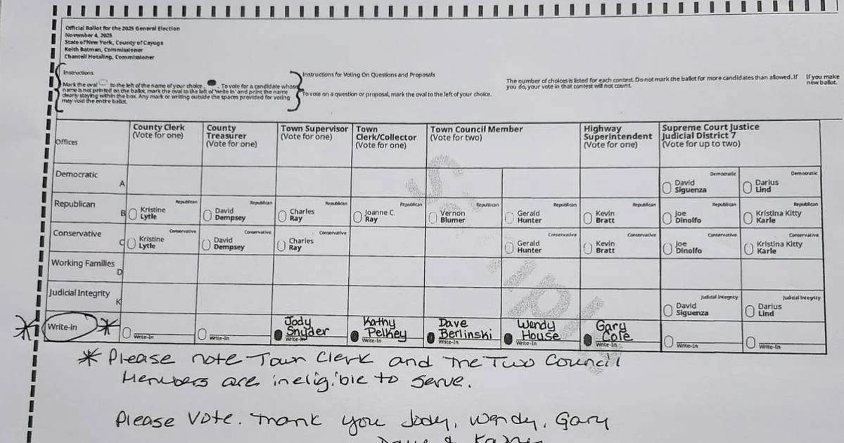 How write-in campaign defeated upstate NY town's leaders