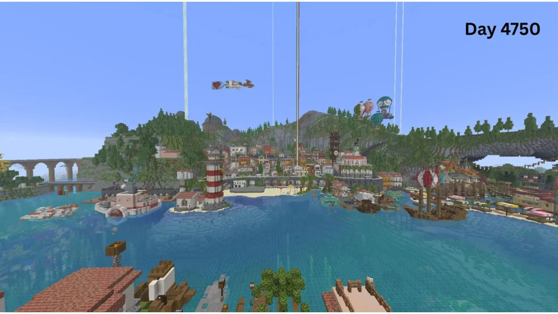 Minecraft player showcases incredible 5-year progress in a Hardcore world