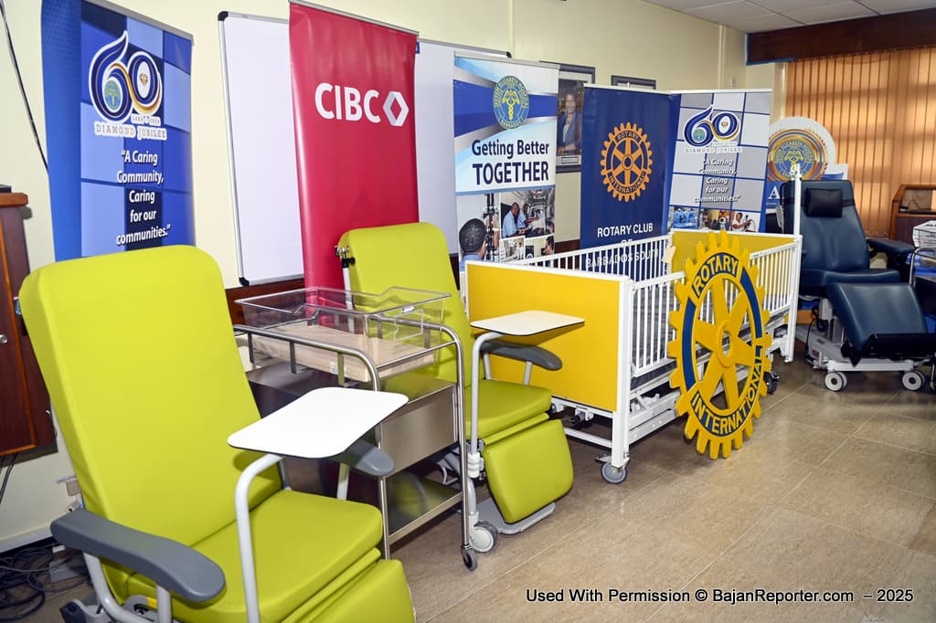 Paediatric Department Gets Needed Equipment thanks from both Bridge Supermarket & CIBC Caribbean