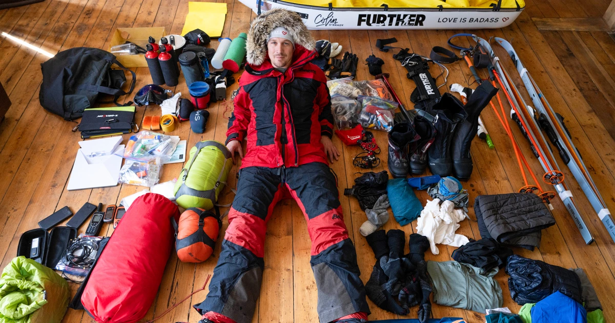 Explorer Colin O'Brady sets out on a record-breaking solo crossing of Antarctica