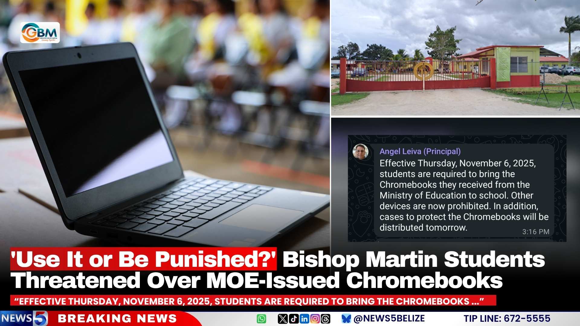 ‘Use It or Be Punished?’ Bishop Martin Students Threatened Over MOE-Issued Chromebooks