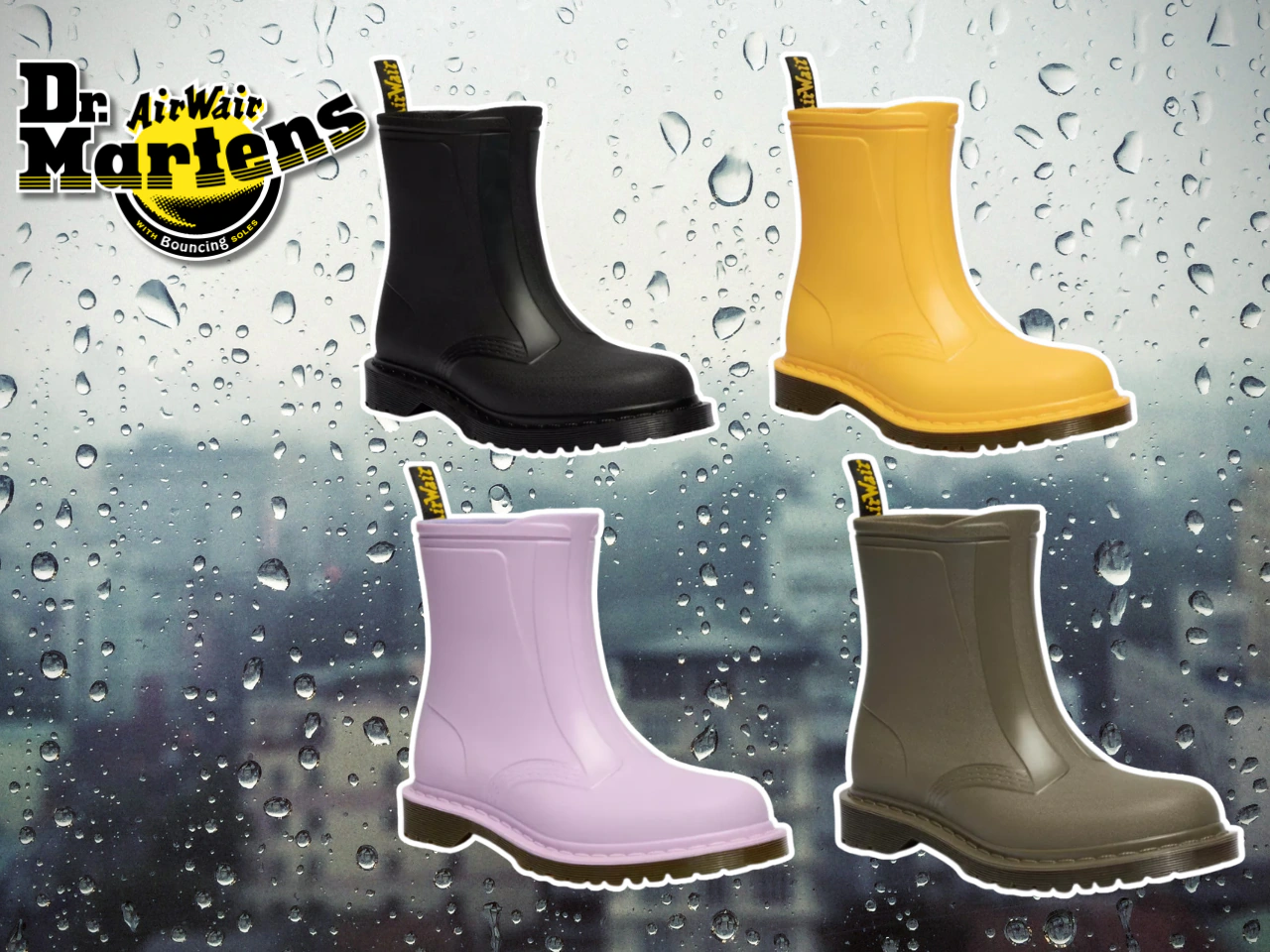 Dr. Martens just launched its first waterproof welly. See the rain boot everyone is talking about