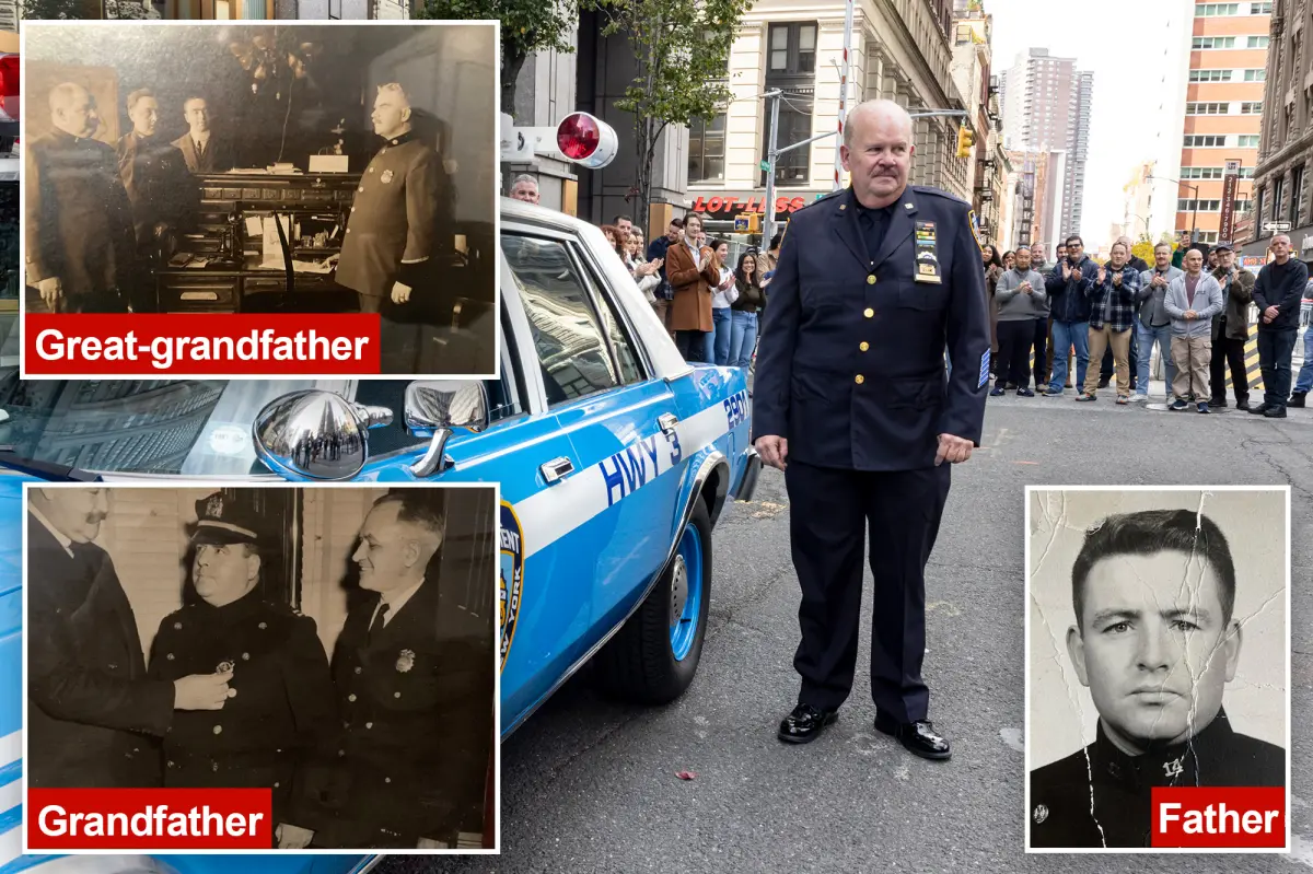 NYPD detective whose family roots with department span 4 generations back to 1884 retires in moving ceremony