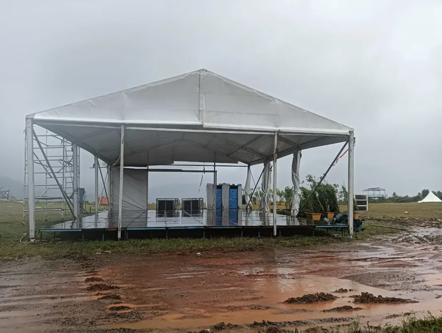 Cyclone Montha: Strong winds rip through Girilimali Eco Retreat, tents blown away