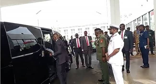 PICTORIAL: New Service Chiefs Arrive National Assembly Complex For Senate Screening