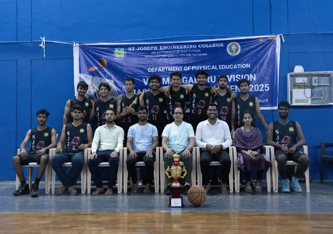 St Joseph Engineering College wins VTU Mangaluru Division Men’s Basketball Tournament