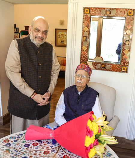 Played leading role in Ram Janmabhoomi movement: HM Shah extends birthday greetings to LK Advani