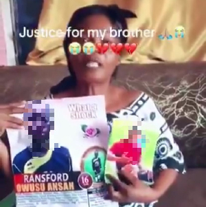 Watch as grieving mother of late teen footballer cries for justice