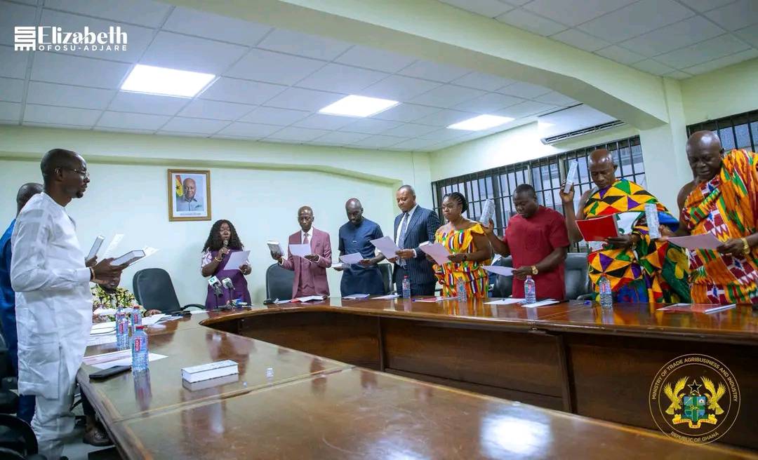 Trade Minister swears in Ghana National Procurement Agency Board
