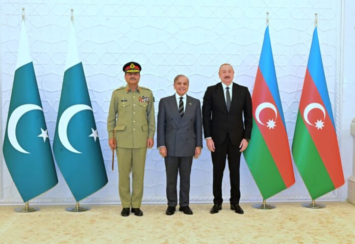 PM Shehbaz, President Aliyev hold talks to reinforce strategic partnership in Baku
