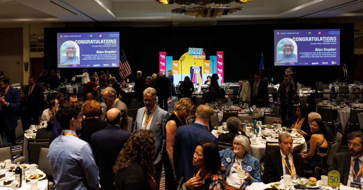 Joe Biden speaks in Omaha at Democratic Party gala