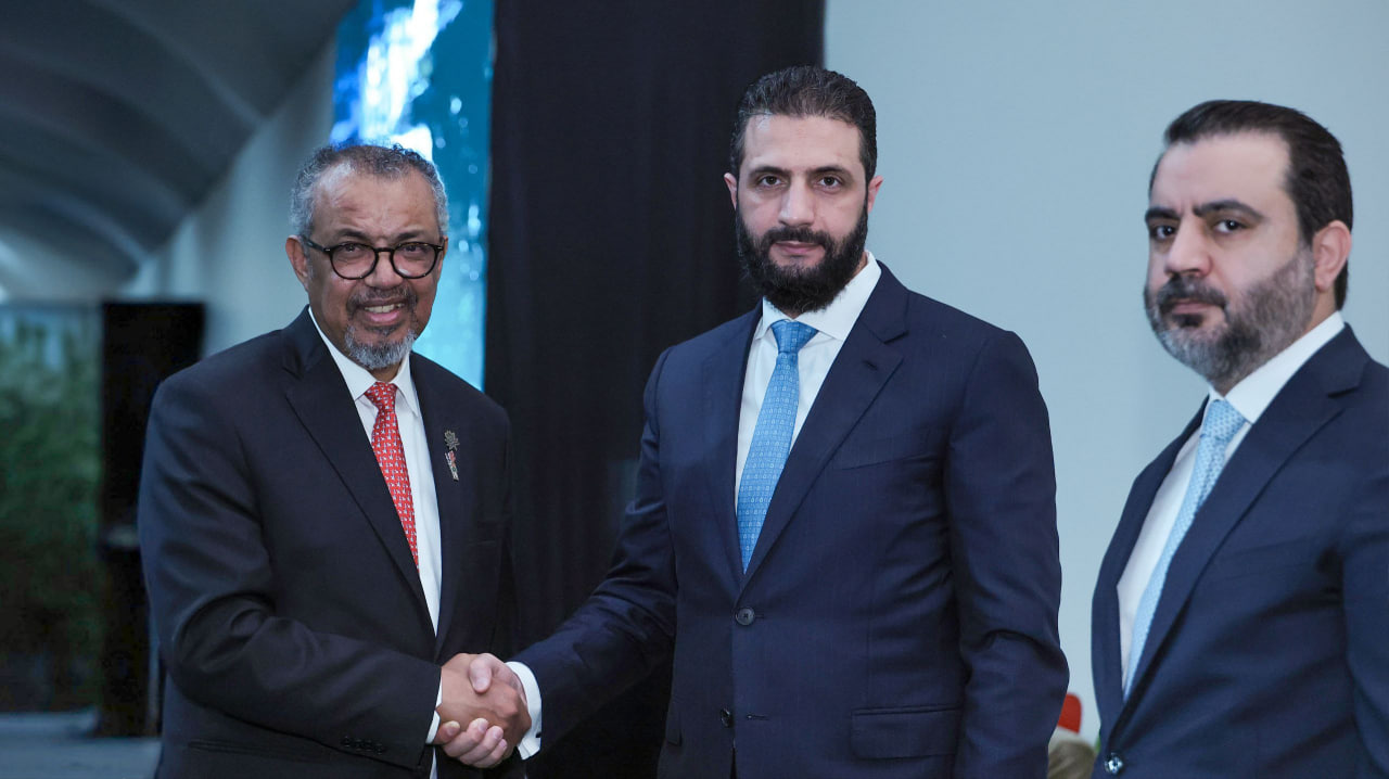 Meeting held between President al-Sharaa and WHO Director-General in Brazil